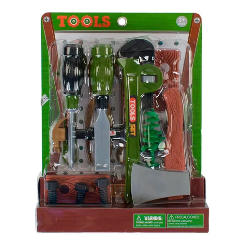 Набір іграшкових інструментів для теслі на аркуші (1008P), фото 1