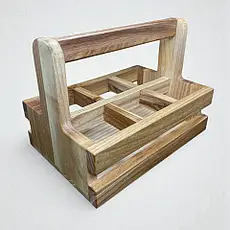 Підставка для 6 чарок для шотів "Кантрі". Ясень Lasco 45х45 мм х6 слотов 175х120х130 мм