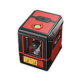 Лазерний рівень 2 лінії висока яскравість та точність L-подібний магнітний кронштейн автоматичне вирівнювання IP54, фото 5