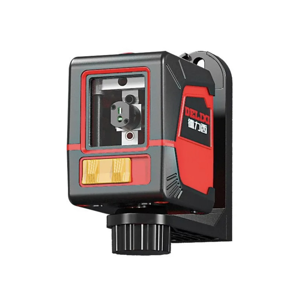 Лазерний рівень 2 лінії висока яскравість та точність L-подібний магнітний кронштейн автоматичне вирівнювання IP54, фото 1