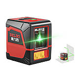 Лазерний рівень 2 лінії висока яскравість та точність L-подібний магнітний кронштейн автоматичне вирівнювання IP54, фото 4