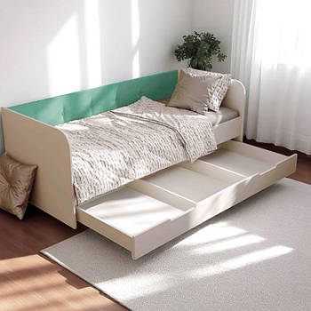 Ліжко Валенсія, односпальне ліжко з ящиком Valencia на ламелях КОМПЛЕКТ