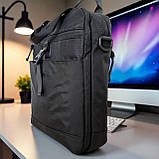 Чоловіча сумка-планшет вертикальна чорна на плече і в руку (20263643), фото 2