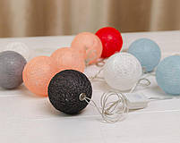 Гірлянда кульки, ліхтарики , Кольоровий мікс 220V, фото 3