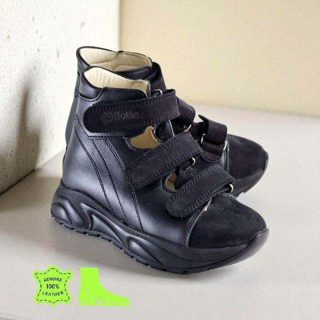 Дитячі шкіряні ортопедичні кросівки на хлопчика 28 р, фото 1