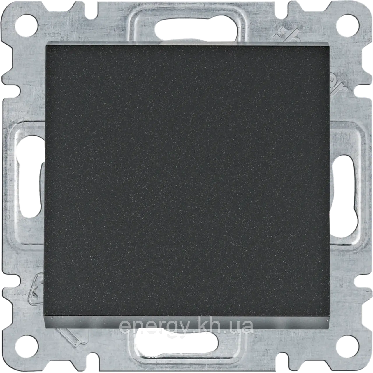 Вимикач 1-клавішний Перехресний Чорний - Hager Lumina WL0033, фото 1