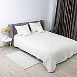 Покривало ТЕП "VELOUR" Молочне/Ромб круглий, 180x240, фото 6