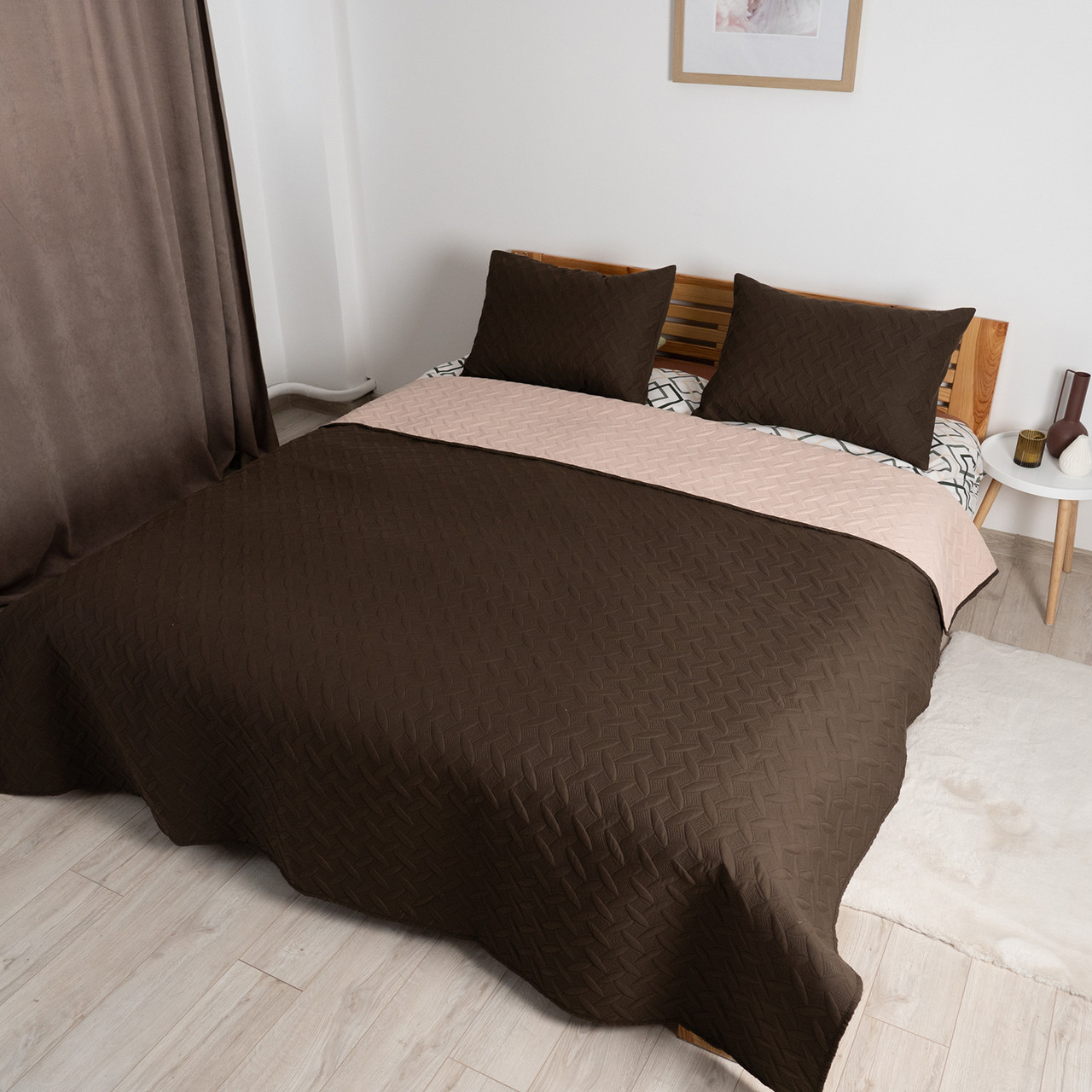 Покривало ТЕП "VINTAGE" Коричневе/Вінтаж, 180x240, фото 1