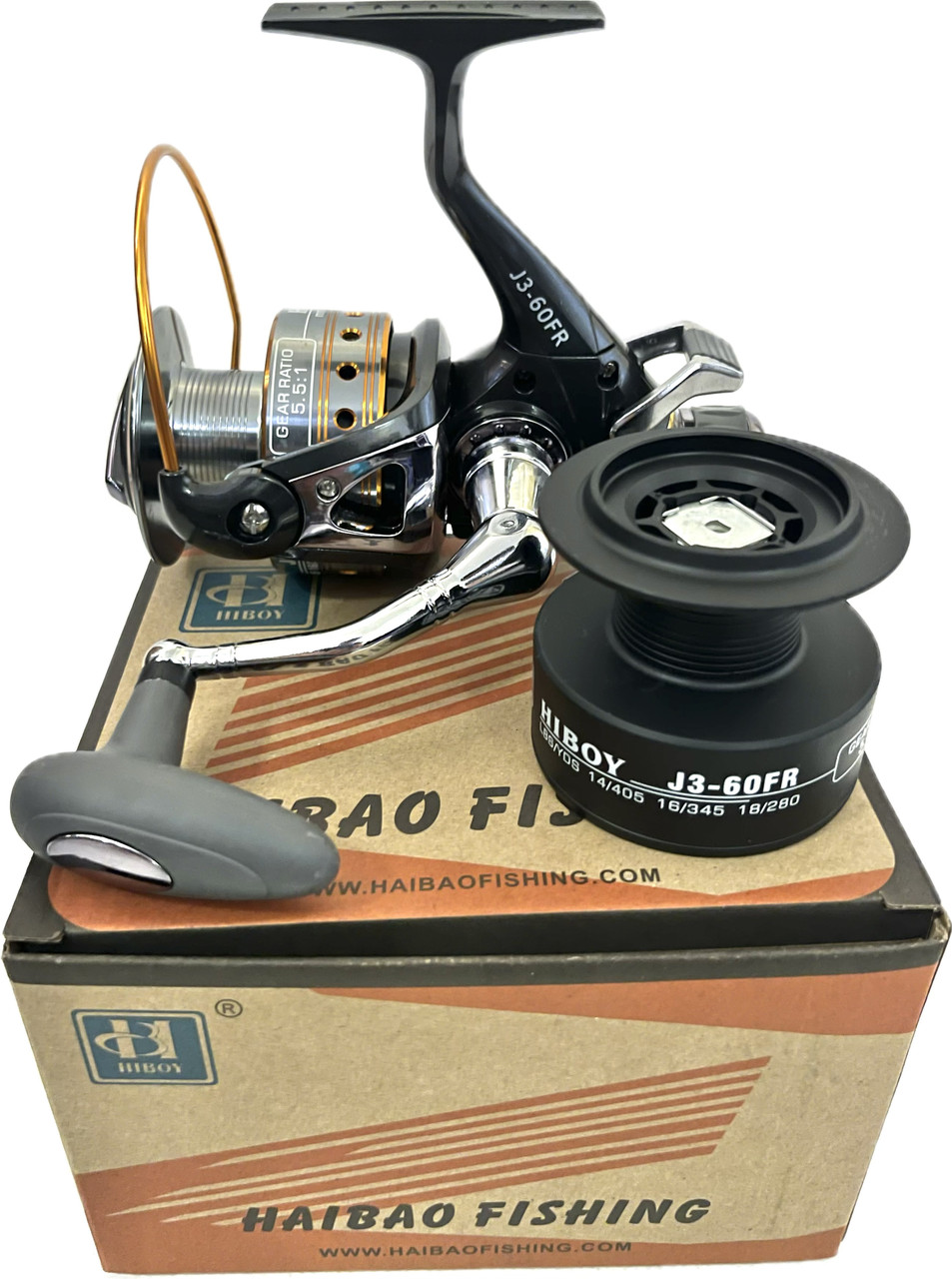 Катушка з бейтранером Hiboy J3FR60 9+1bb, фото 1