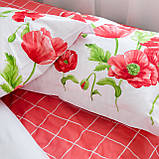 Постільна білизна "RANFORCE" Маковий букет, двоспальна, фото 7