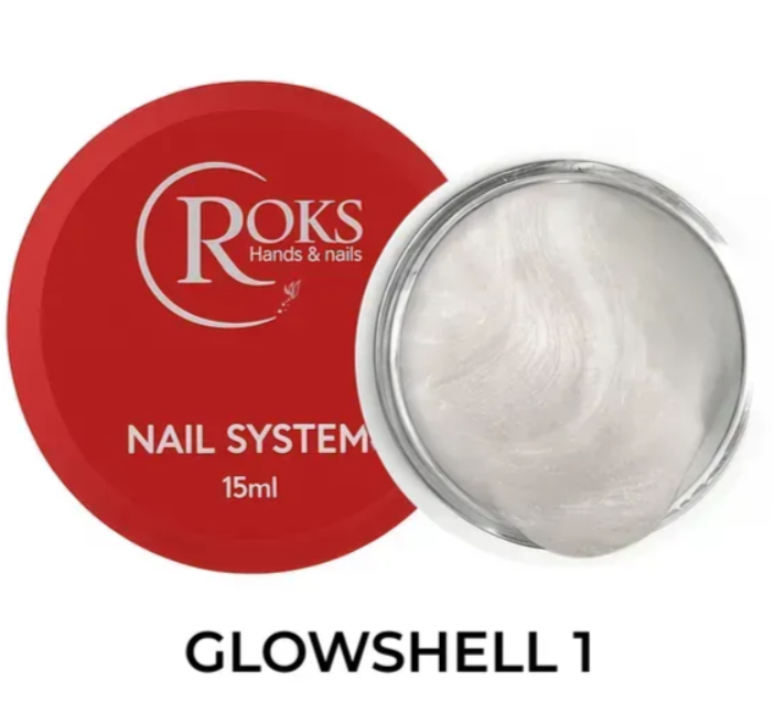 Гель для нарощування No01 ROKS Glowshell 15 мл