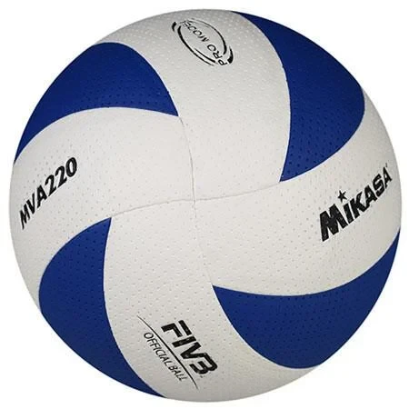 М'яч волейбольний №5 PU Mikasa MVA220 (MVA220BB) синій / білий, фото 1