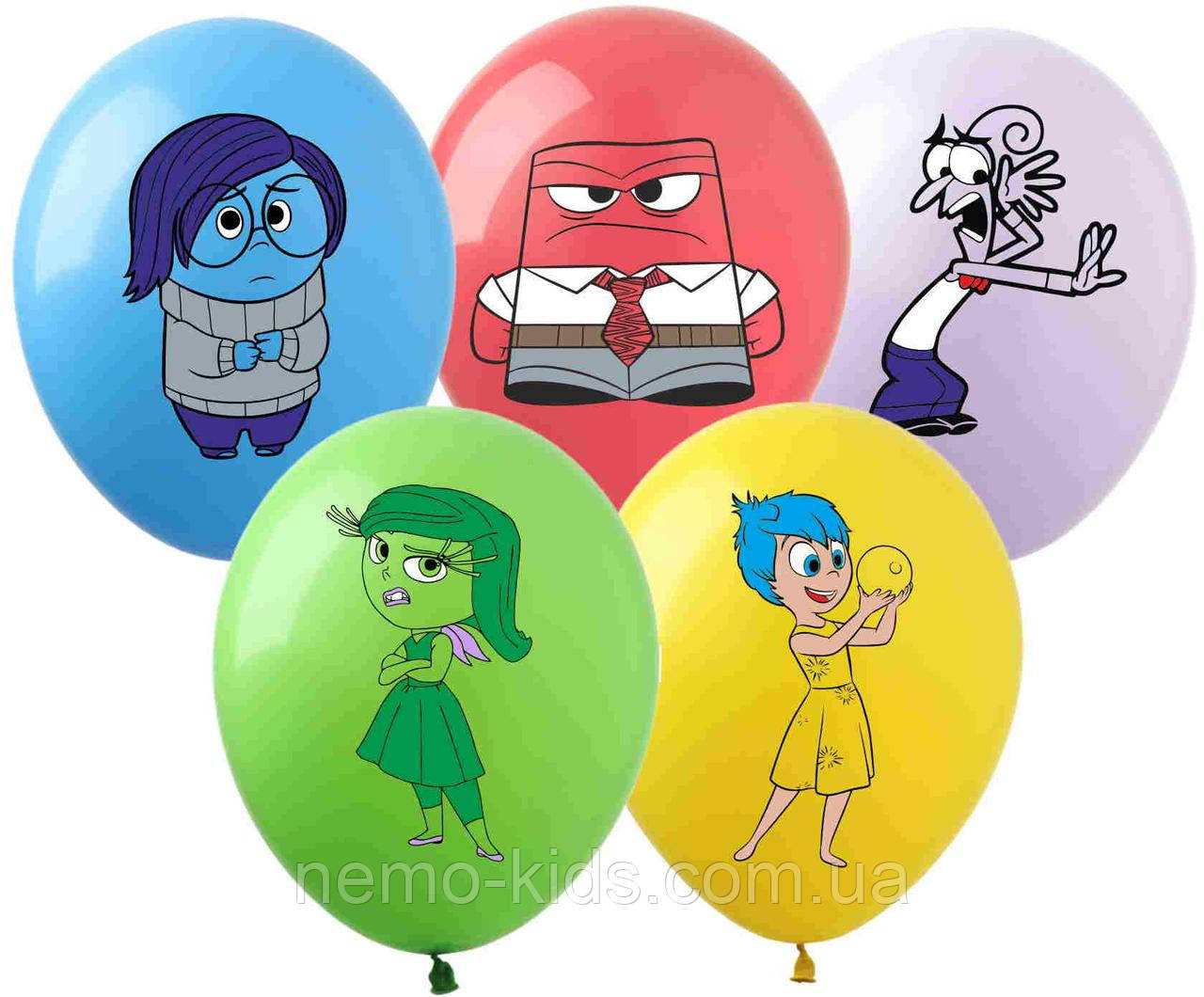 Кульки 12" "Думками навиворіт" (1ст.) ЦІНА ЗА УП. 50ШТ, пак. 20*15см, фото 1