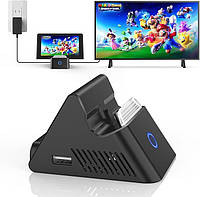 Док-станція Mooroer для Nintendo Switch/Switch OLED з HDMI, USB 3.0 і Type-C портативна зарядна підставка та ТВ-док