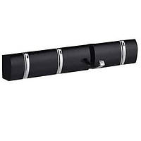 Вішалка настінна дерев'яна Onder Mebli CH-4704 BK складана чорна з 4 гачками