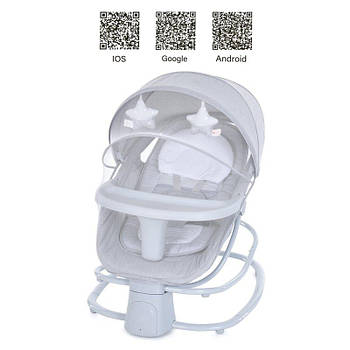 Закачуючий центр-шезлонг світло-сірий 8113 G-Rich