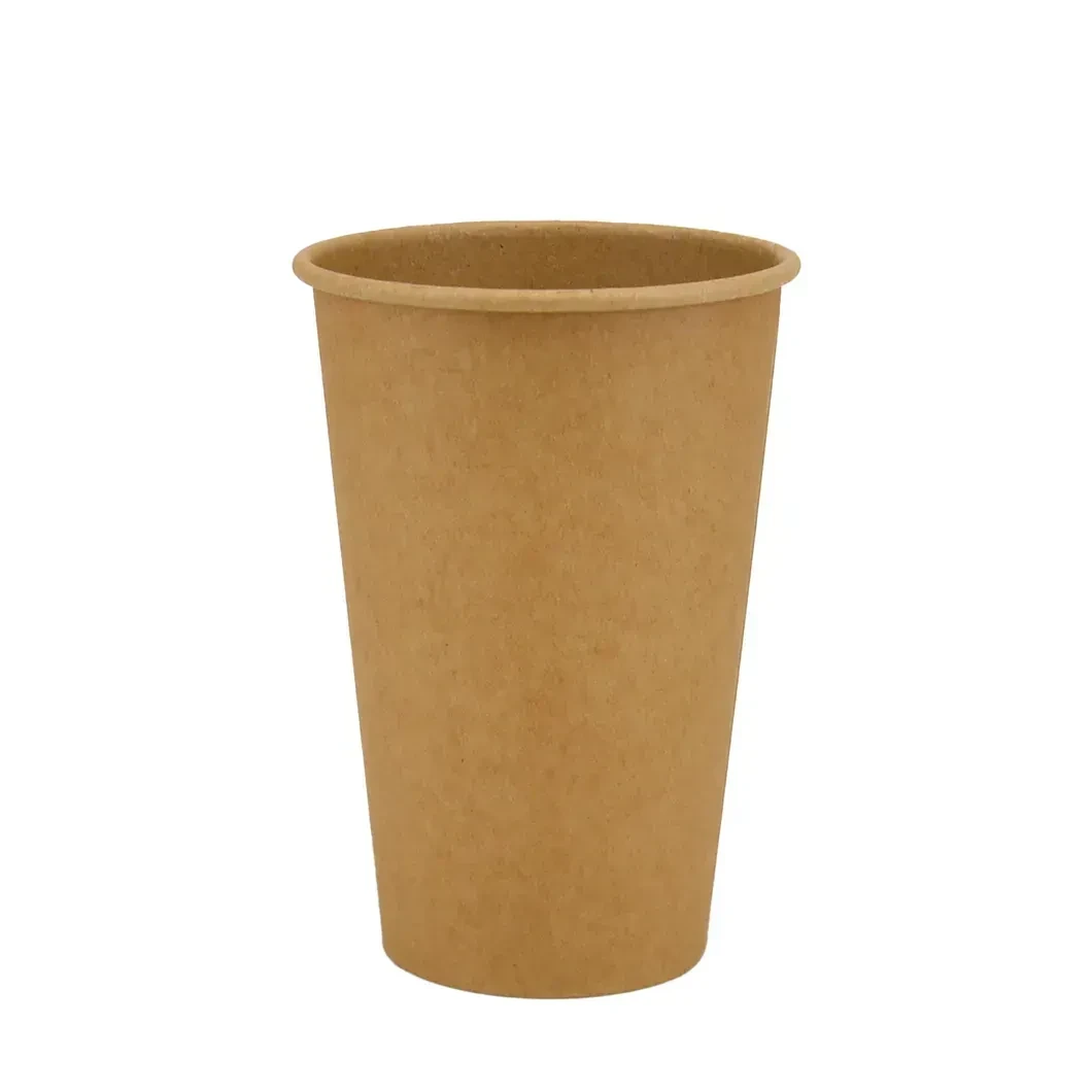 Стакан паперовий 340мл Одношаровий крафт 50шт