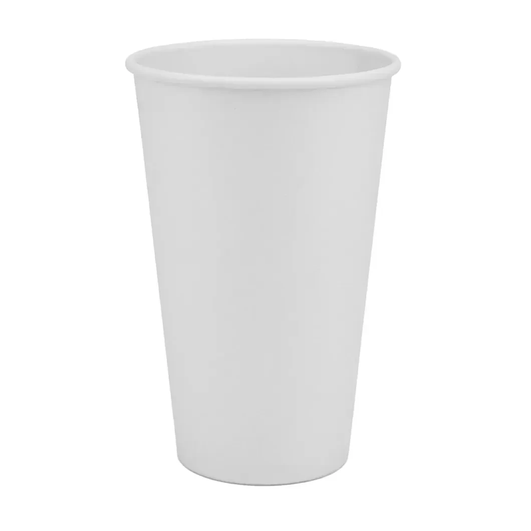Стакан паперовий 500мл Одношаровий білий 50шт