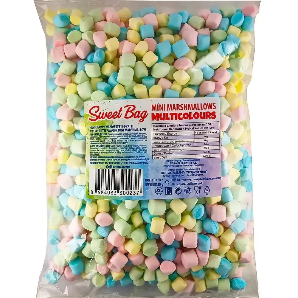 SWEET BAG MINI Маршмелоу Різнокольоровий 500г