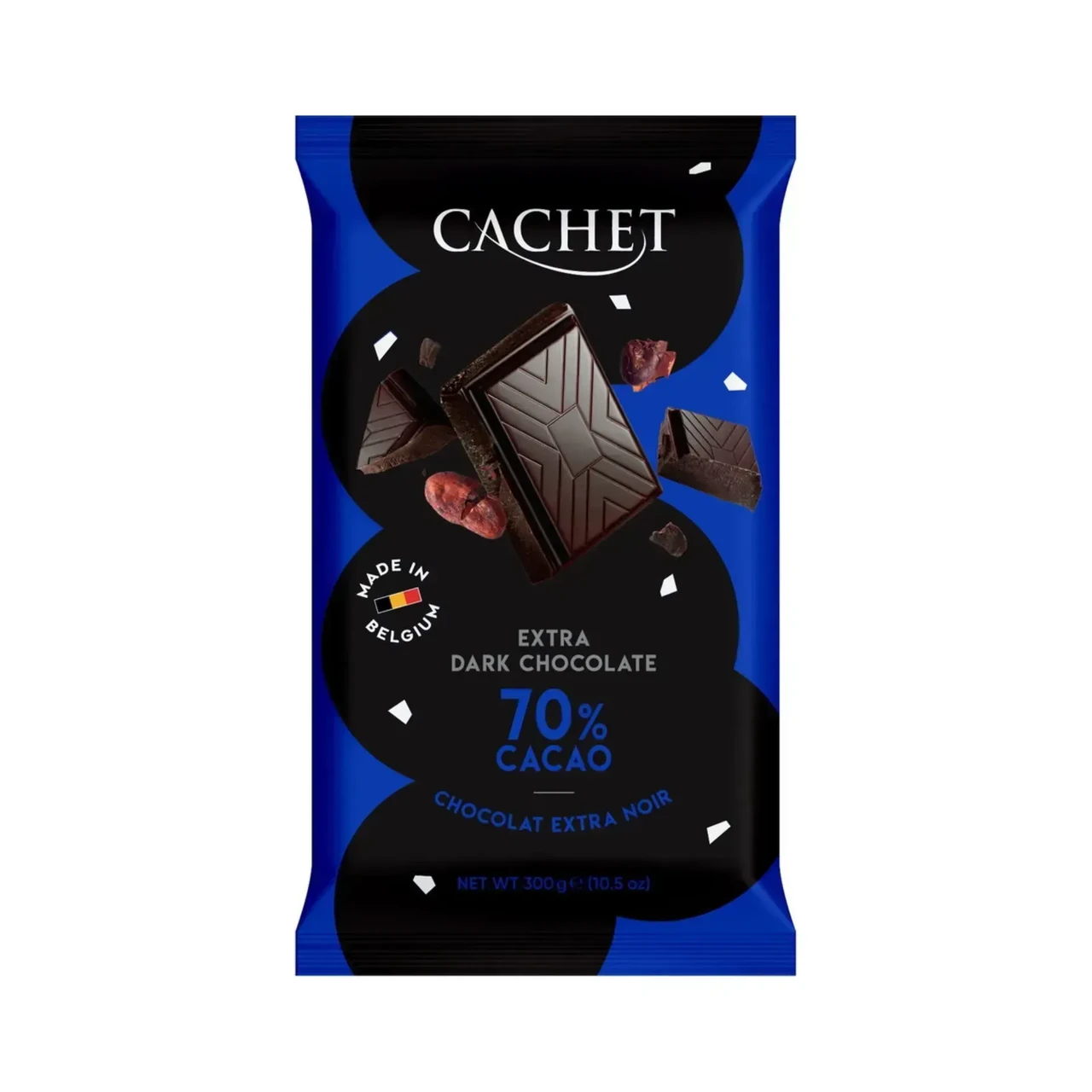 Cachet чорний шоколад 70% какао 300g