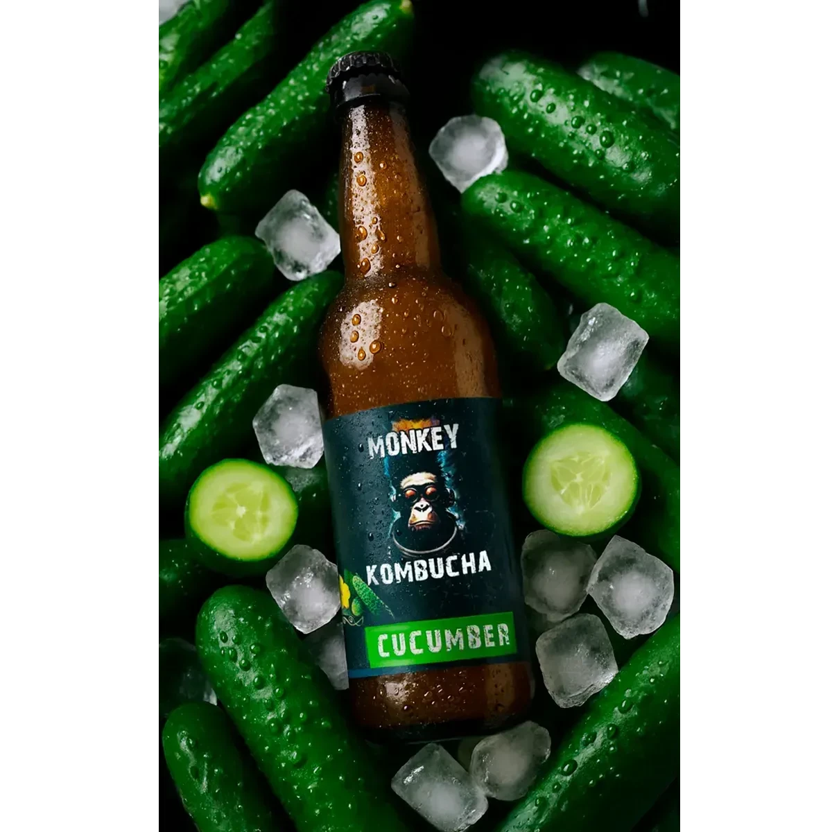 Комбуча MONKEY ОГІРОК 330мл