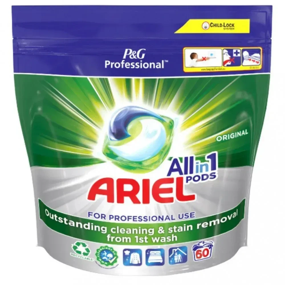 Капсули для прання Ariel Original 3 in 1 пакет 60 шт.