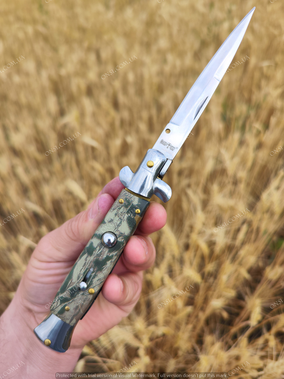 Ніж викидний камуфляж М23
