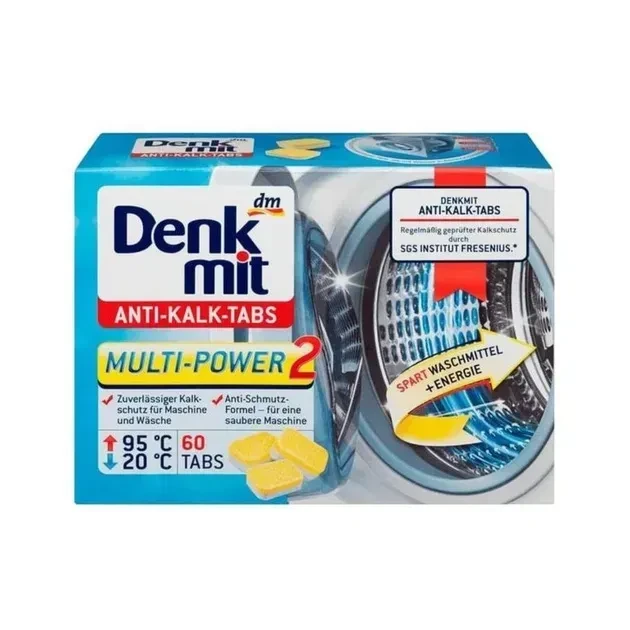 Таблетки від накипу Denk mit Anti-Kalk Tabs 60 шт
