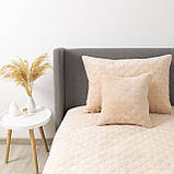 Покривало ТЕП "VELOUR" Персикове/Ромб круглий, 180x240, фото 8