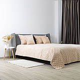 Покривало ТЕП "VELOUR" Персикове/Ромб круглий, 180x240, фото 7