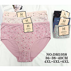 Жіночі труси "Дрібні квіточки" Батал Розмір: 52,54,56 (14655)