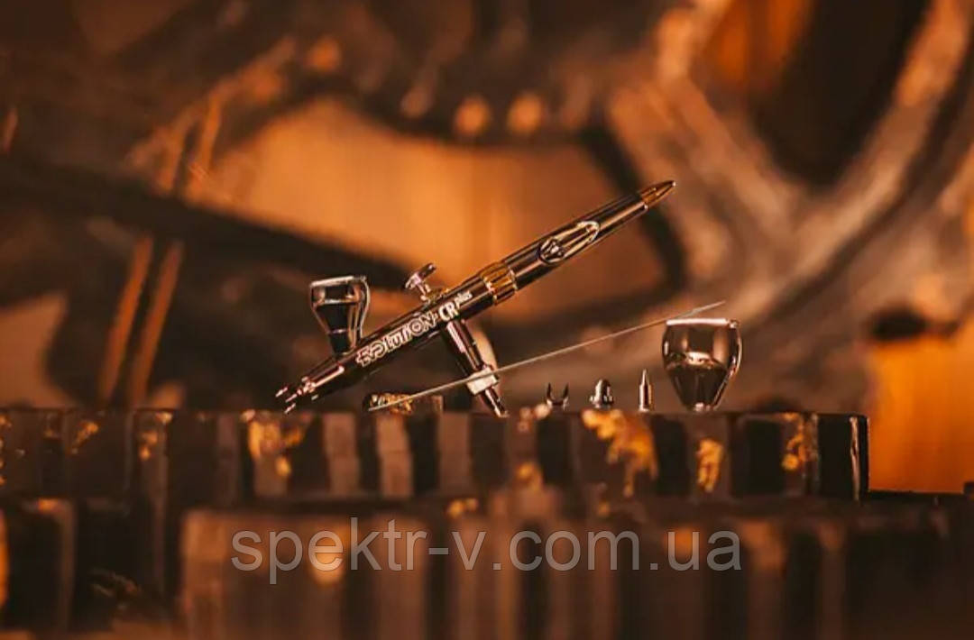 АЕРОГРАФ H&S EVOLUТION CR PLUS 2024 TWO IN ONE (NOZZLE SET 0.28 + 0.45 MM), 121233, фото 1