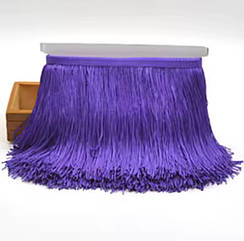Бахрома для бальних суконь 15 см*9 м ФІОЛЕТОВА