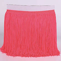 Бахрома для бальних суконь 20 см*9 м КОРАЛ