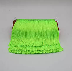 Бахрома для бальних суконь 15 см*9 м СВІТЛО ЗЕЛЕНЕ