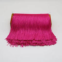 Бахрома для бальних суконь 15 см*9 м МАЛИНОВА