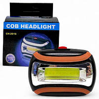 Ліхтарик світлодіодний налобний (3 батарейки AAA) розмір 7х6х5 см