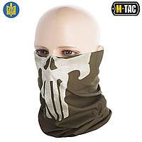 M-Tac шарф труба зсу облегченный Каратель Punisher Olive, летний бафф военный олива
