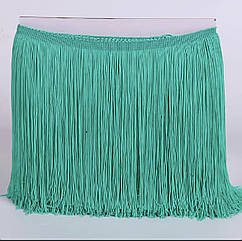 Бахрома для бальних суконь 20 см*9 м БІРЮЗА