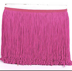 Бахрома для бальних суконь 20 см*9 м МАЛИНОВА