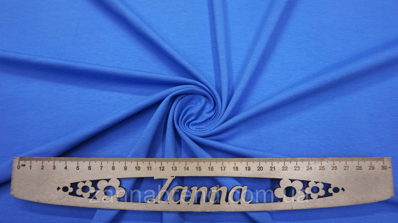 Тканина стрейч-кулір (Супрем) колір світлий джинс (щільність 190 г/м2), фото 1