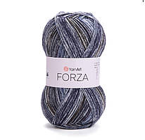 Нитки та пряжа для в'язання шкарпеткова напіввовна 75/25 FORZA YarnArt Форза ЯрнАрт № 2606
