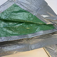 Тент X-treme 100 г/м² Grey-Green 6×8 м Захисний тент із люверсами