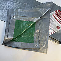 Тент X-treme 100 г/м² Grey-Green 10×12 м Великий укривний брезент Тент із люверсами