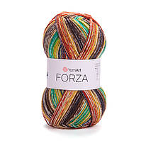 Нитки та пряжа для в'язання шкарпеткова напіввовна 75/25 FORZA YarnArt Форза ЯрнАрт № 2609