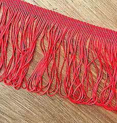 Бахрома для бальних суконь ПЕТЕЛЬКА 10 см*9 м ЧЕРВОНА