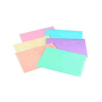 Папка-конверт євро Е65 пластикова DL Economix О31359 МІХ 646182 G-Rich