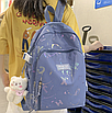 Рюкзак жіночий міський молодіжний Musi Luo Блакитний, фото 4