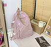 Рюкзак жіночий міський молодіжний Musi Luo Рожевий, фото 5