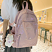 Рюкзак жіночий міський молодіжний Musi Luo Рожевий, фото 2